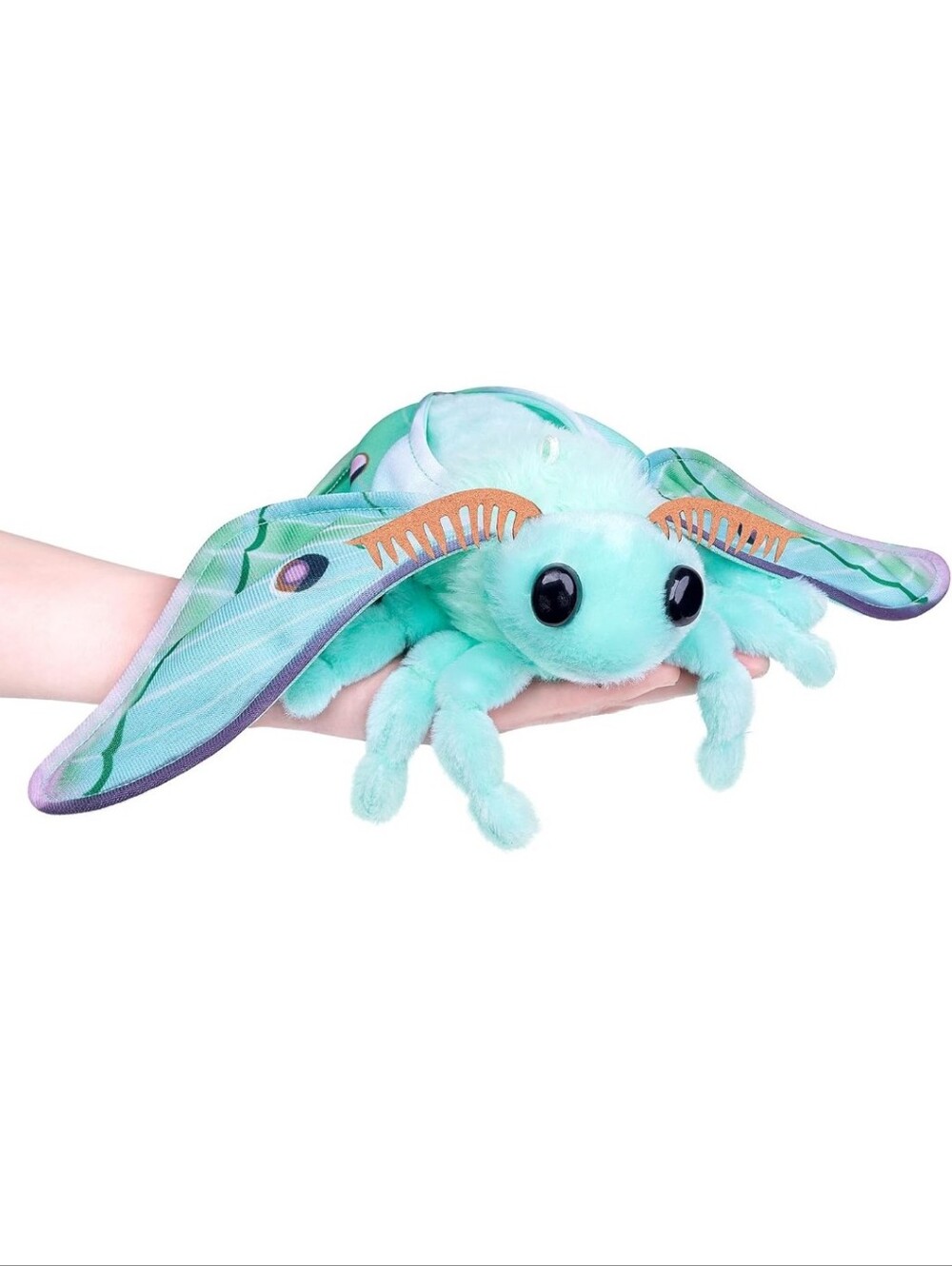 Plush Sea Moth Toy - Teal Aquatic Stuffed Animal